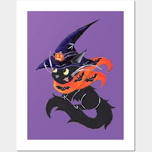 Witch City Kitty Posters and Art